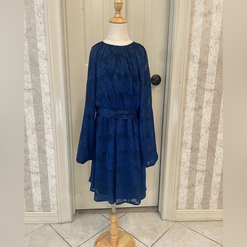 GB Girls Navy Blue Floral Dress